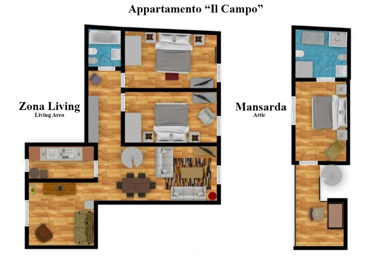 Appartamento Il Campo Siena Eksteriør bilde